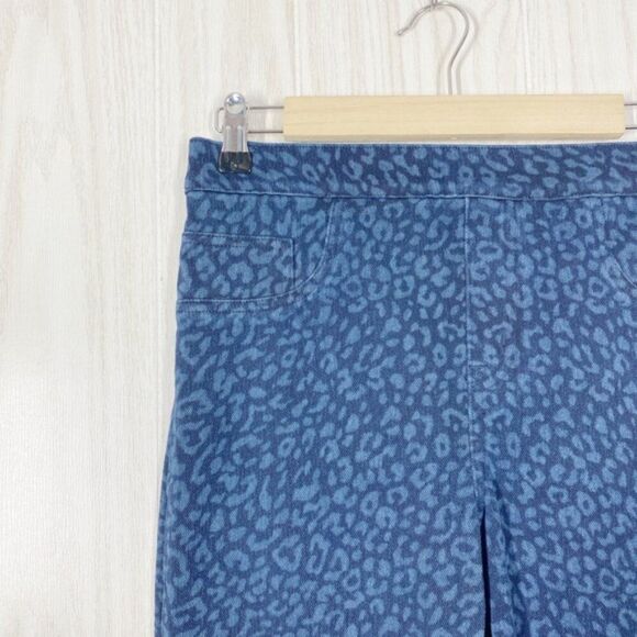 Spanx | Jean-Ish Legging In Denim Leopard Medium - Picture 3 of 8